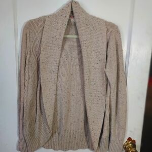 Mossimo Supply Co Sweater Cardigan Women's M Tan Speckled
